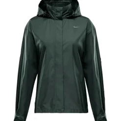Hardloopkleding-Nike Fast Repel hardloopjack dames vintage green black