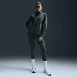 Hardloopkleding-Nike Fast Repel hardloopjack dames vintage green black