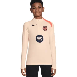 Voetbalkleding-Nike FC Barcelona Strike trainingsshirt junior orange crimson tint bright mango midnight navy
