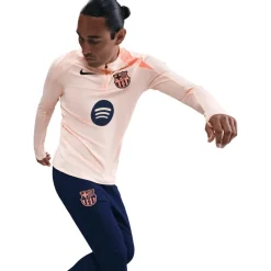 Nike FC Barcelona Strike trainingsshirt heren crimson tint bright mango midnight navy< Voetbalkleding