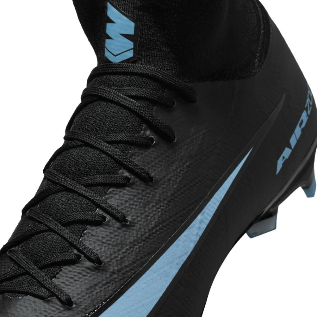 Nike Mercurial Superfly 10 Pro FG voetbalschoenen black ice blue< Voetbalschoenen