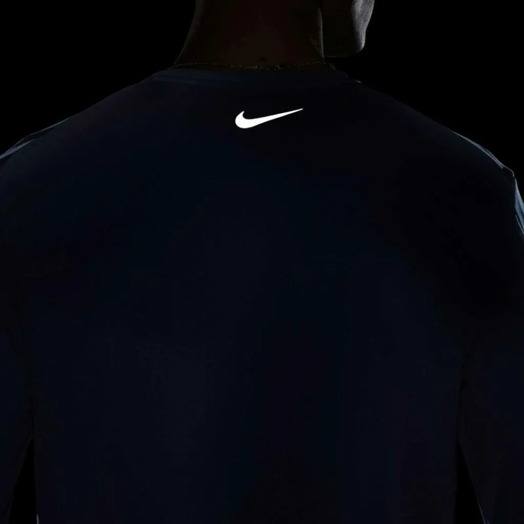 Hardloopkleding-Nike Miler Flash Dri-FIT hardloopshirt heren court blue reflective silver