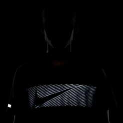 Hardloopkleding-Nike Miler Flash Dri-FIT UV hardloopshirt heren court  blue reflective silver