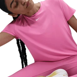 Sportshirt-Nike One Classic shirt dames playful pink white