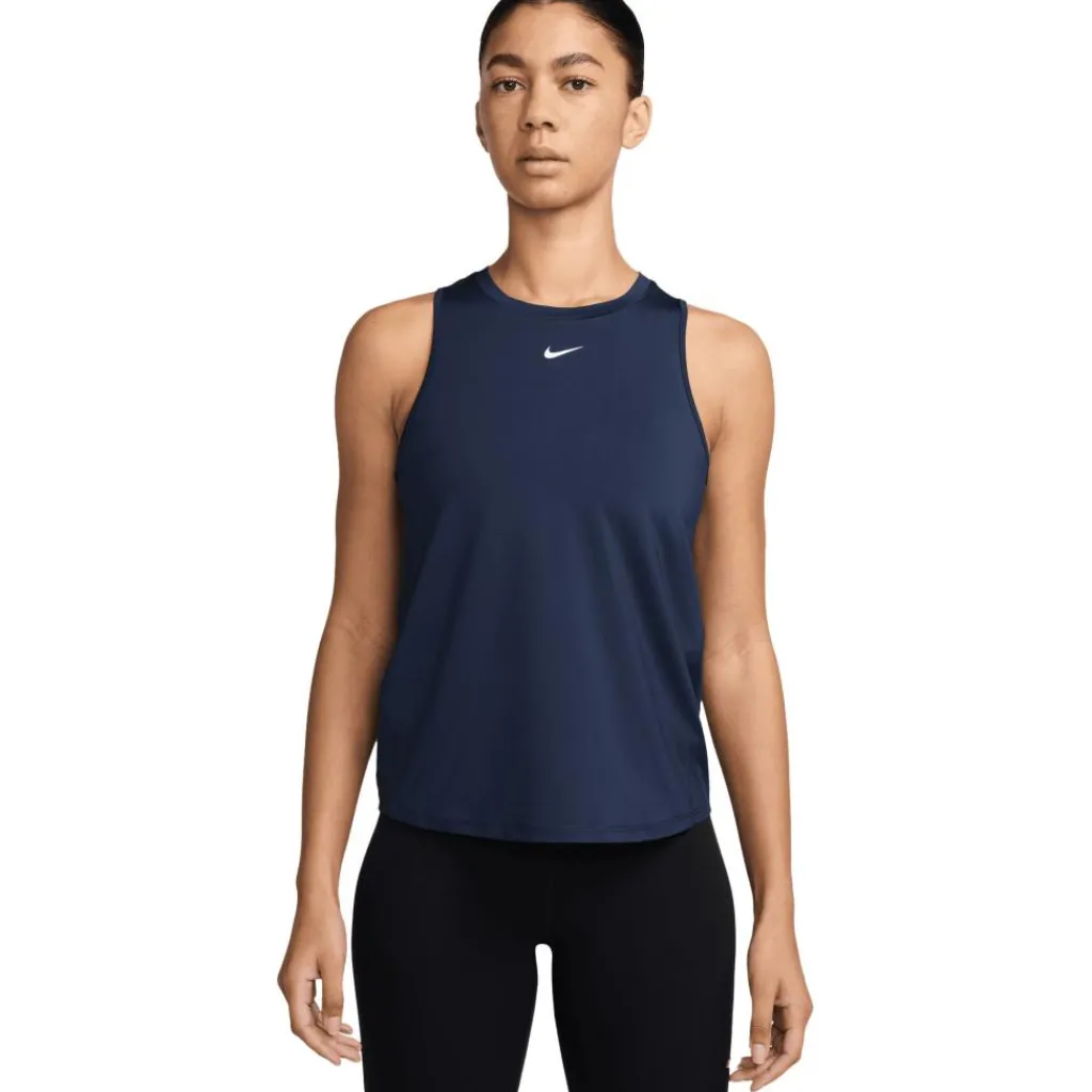 Nike One Classic tanktop dames midnight navy white< Sportshirt