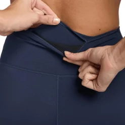 Nike One sportlegging dames midnight navy white< Sportbroek