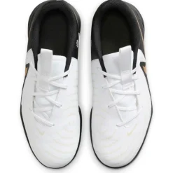 Voetbalschoenen-Nike Phantom GX II Academy voetbalschoenen junior white metallic gold coin black