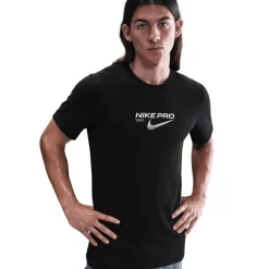 Nike Pro Dri-FIT shirt heren black< Sportshirt