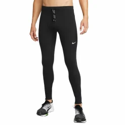 Hardloopkleding-Nike Repel Challenger hardloopbroek heren black  silver