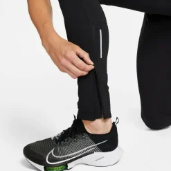 Hardloopkleding-Nike Repel Challenger hardloopbroek heren black  silver
