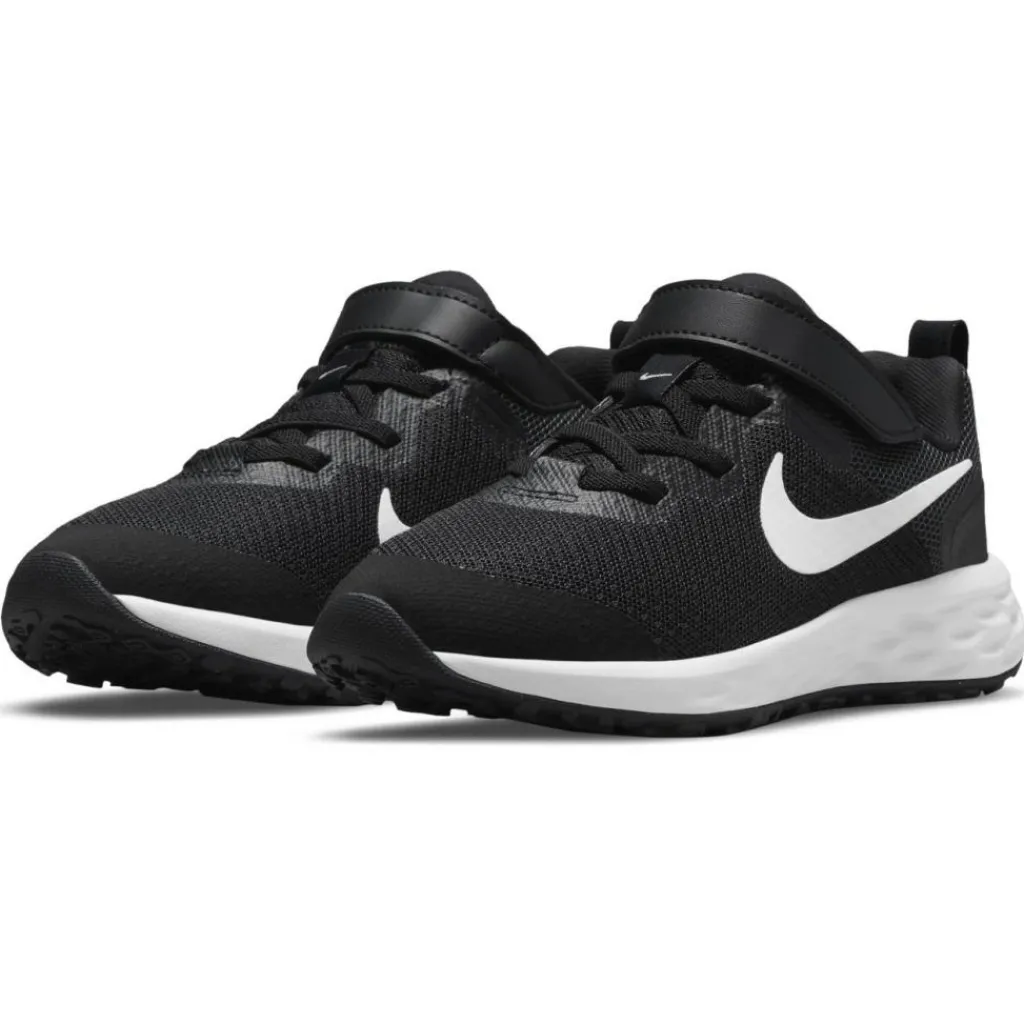 Nike Revolution 6 schoenen junior black dark smoke grey white< Schoenen