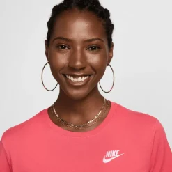 Shirts, Polo's & Blouses-Nike Sportswear Club Essentials shirt dames aster pink
