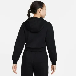 Truien & Vesten-Nike Sportswear Club fleece hoodie junior black white