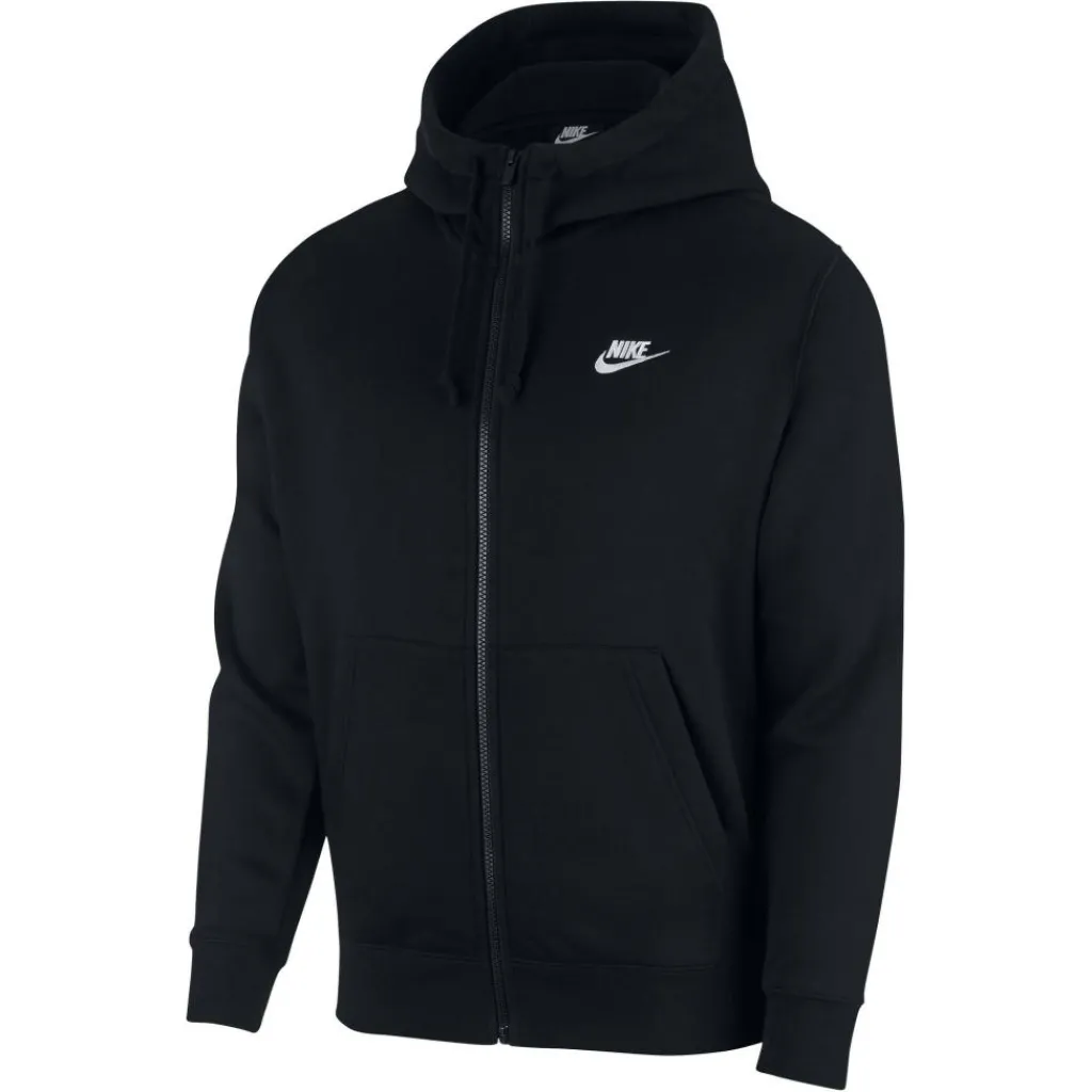 Truien & Vesten-Nike Sportswear Club Fleece vest heren zwart wit