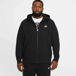 Truien & Vesten-Nike Sportswear Club Fleece vest heren zwart wit