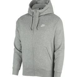 Nike Sportswear Club Fleece vest heren dark grey heather matte silver white< Truien & Vesten