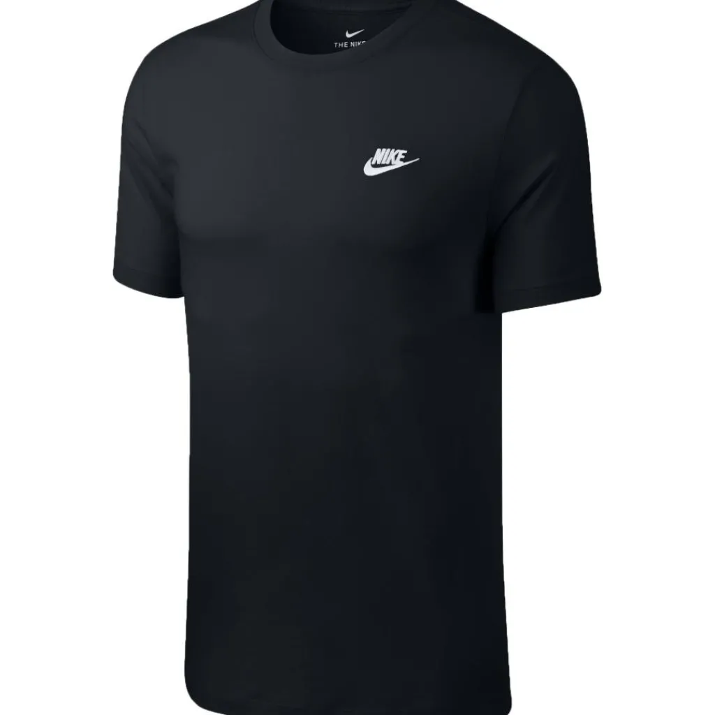 Shirts, Polo's & Blouses-Nike Sportswear Club shirt heren black white