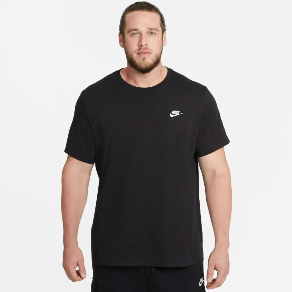 Shirts, Polo's & Blouses-Nike Sportswear Club shirt heren black white