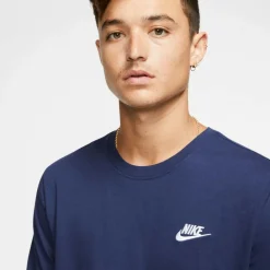 Shirts, Polo's & Blouses-Nike Sportswear Club shirt heren midnight navy white