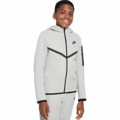 Truien & Vesten-Nike Sportswear Tech Fleece vest junior dark grey heather black