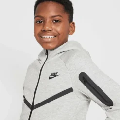 Truien & Vesten-Nike Sportswear Tech Fleece vest junior dark grey heather black