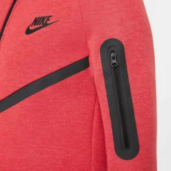 Truien & Vesten-Nike Sportswear Tech Fleece vest junior light university red heather black