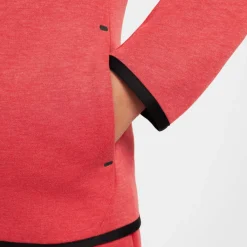 Truien & Vesten-Nike Sportswear Tech Fleece vest junior light university red heather black