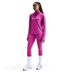 Nike Swoosh hardloopshirt dames hot fuchsia light wild mango< Hardloopkleding