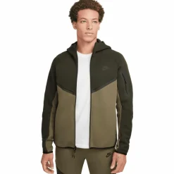 Nike Tech Fleece Windrunner vest heren sequoia medium olive black< Truien & Vesten