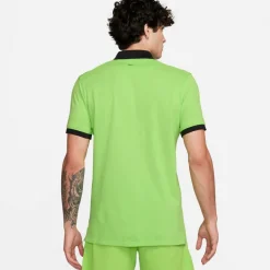 Tenniskleding-Nike The Rafa tennispolo heren action green light  lemon twist
