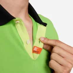 Tenniskleding-Nike The Rafa tennispolo heren action green light  lemon twist