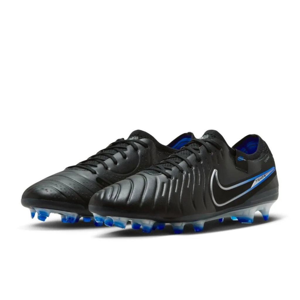 Nike Tiempo Legend 10 Elite voetbalschoenen heren zwart hyper royal chrome< Voetbalschoenen
