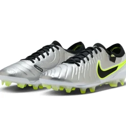 Voetbalschoenen-Nike Tiempo Legend 10 Elite FG voetbalschoenen heren metallic silcer volt black