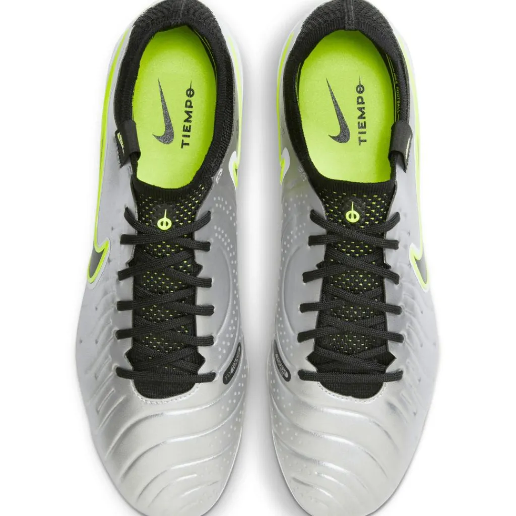 Voetbalschoenen-Nike Tiempo Legend 10 Elite FG voetbalschoenen heren metallic silcer volt black
