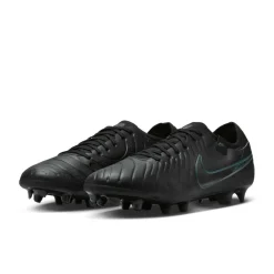 Nike Tiempo Legend 10 Pro FG voetbalschoenen heren black deep jungle< Voetbalschoenen