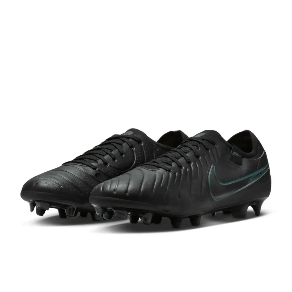 Nike Tiempo Legend 10 Pro FG voetbalschoenen heren black deep jungle< Voetbalschoenen