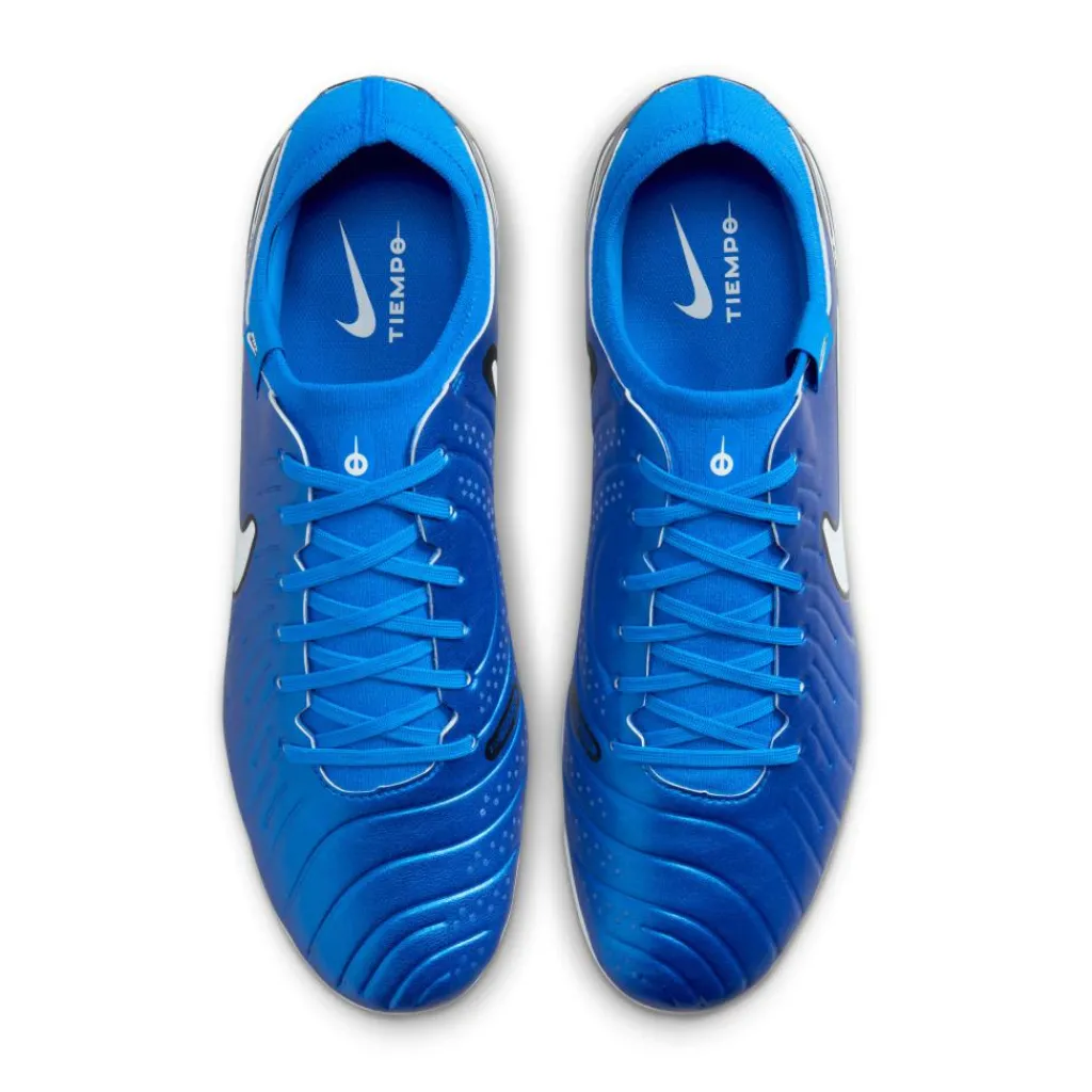 Nike Tiempo Legend 10 Pro FG voetbalschoenen heren signal blue white< Voetbalschoenen