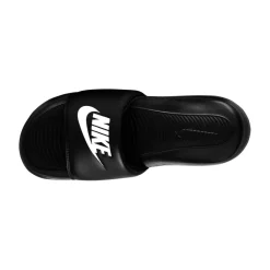 Badslippers|Slippers-Nike Victori One slippers heren black white
