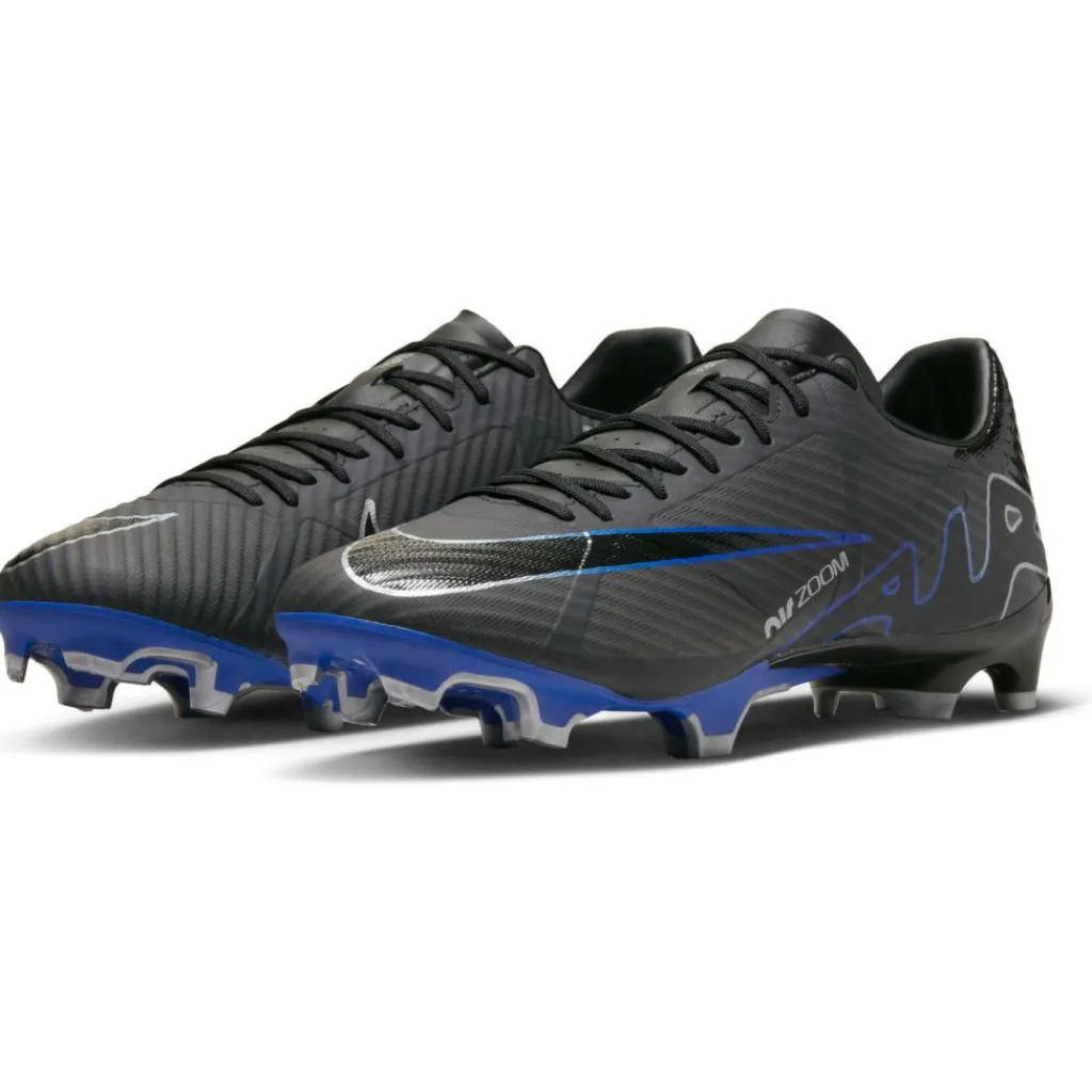 Nike Zoom Mercurial Vapor 15 Academy voetbalschoenen heren black chrome hyper royal< Voetbalschoenen