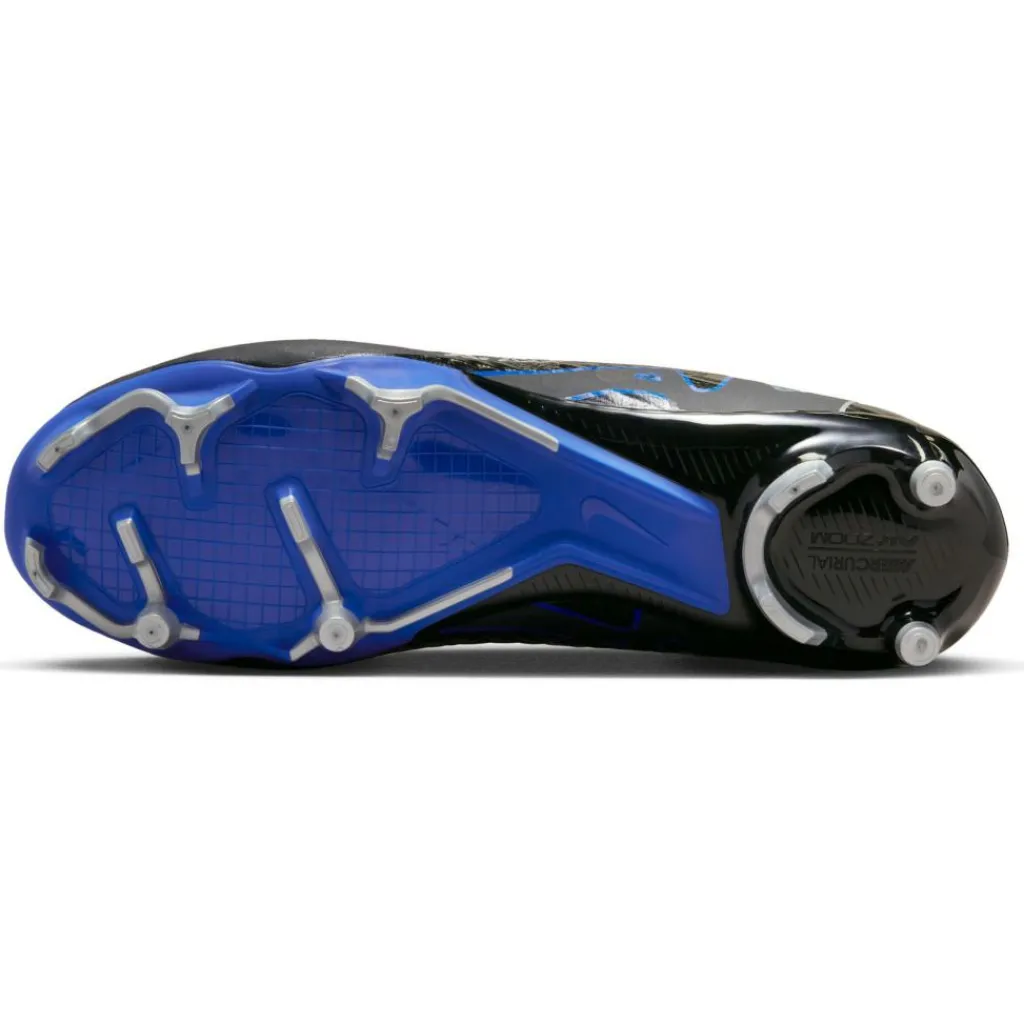 Nike Zoom Mercurial Vapor 15 Academy voetbalschoenen heren black chrome hyper royal< Voetbalschoenen