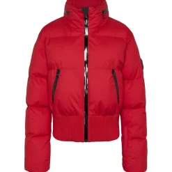 NIKKIE Geneva winterjas dames racing red< Ski Jassen|Wintersport