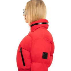 NIKKIE Geneva winterjas dames racing red< Ski Jassen|Wintersport