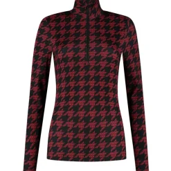 NIKKIE Geo Logo skipully dames red< Skipullies|Wintersport