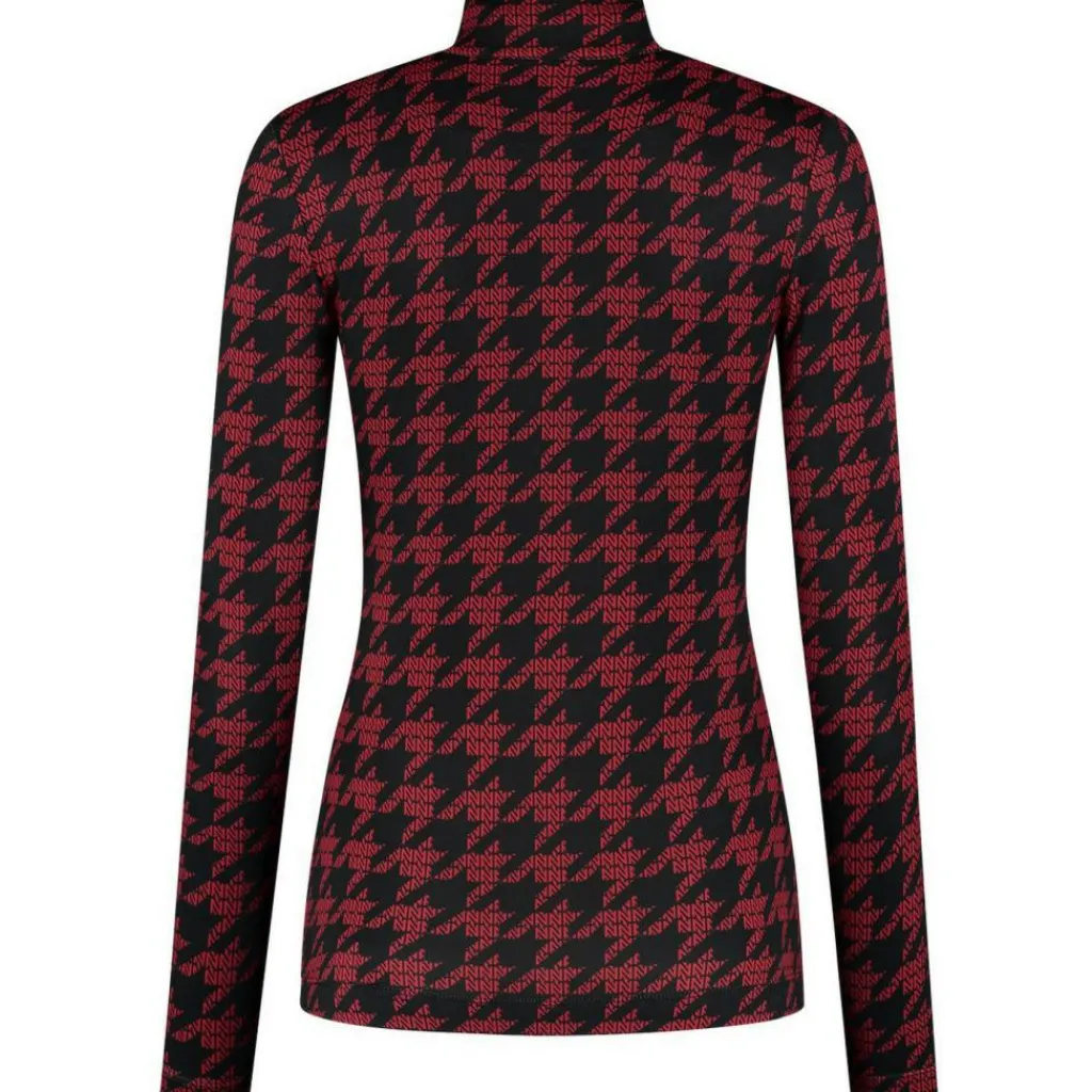 NIKKIE Geo Logo skipully dames red< Skipullies|Wintersport