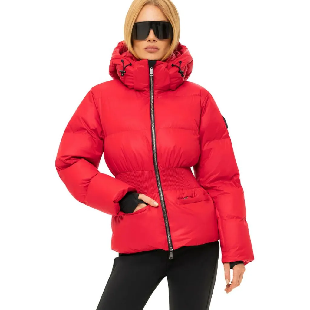 NIKKIE Nafferton winterjas dames racing red< Ski Jassen|Wintersport