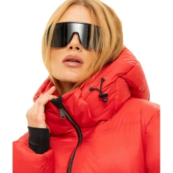 NIKKIE Nafferton winterjas dames racing red< Ski Jassen|Wintersport