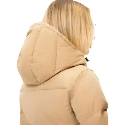 Ski Jassen|Wintersport-NIKKIE Nateland Contrast winterjas dames hummus