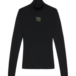Ski Truien|Wintersport-NIKKIE Noroton Turtleneck sweater dames black