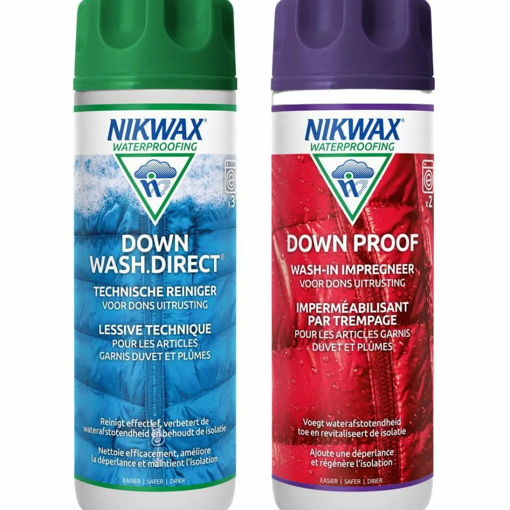 Onderhoud Kleding-Nikwax Down Wash Direct wasmiddel & Down Proof impregneermiddel 300 ml