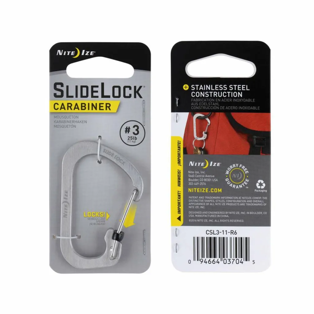 Nite Ize Carabiner #3 Slidelock karabijnhaak silver< Overige Accessoires